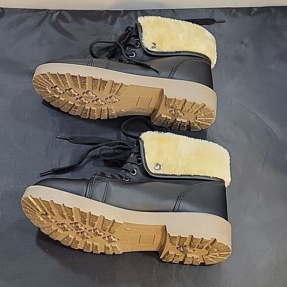 WOMEN"S JUST BE LACED-UP ROUND TOE SLIP-ON BOOT - Picture 10 of 13